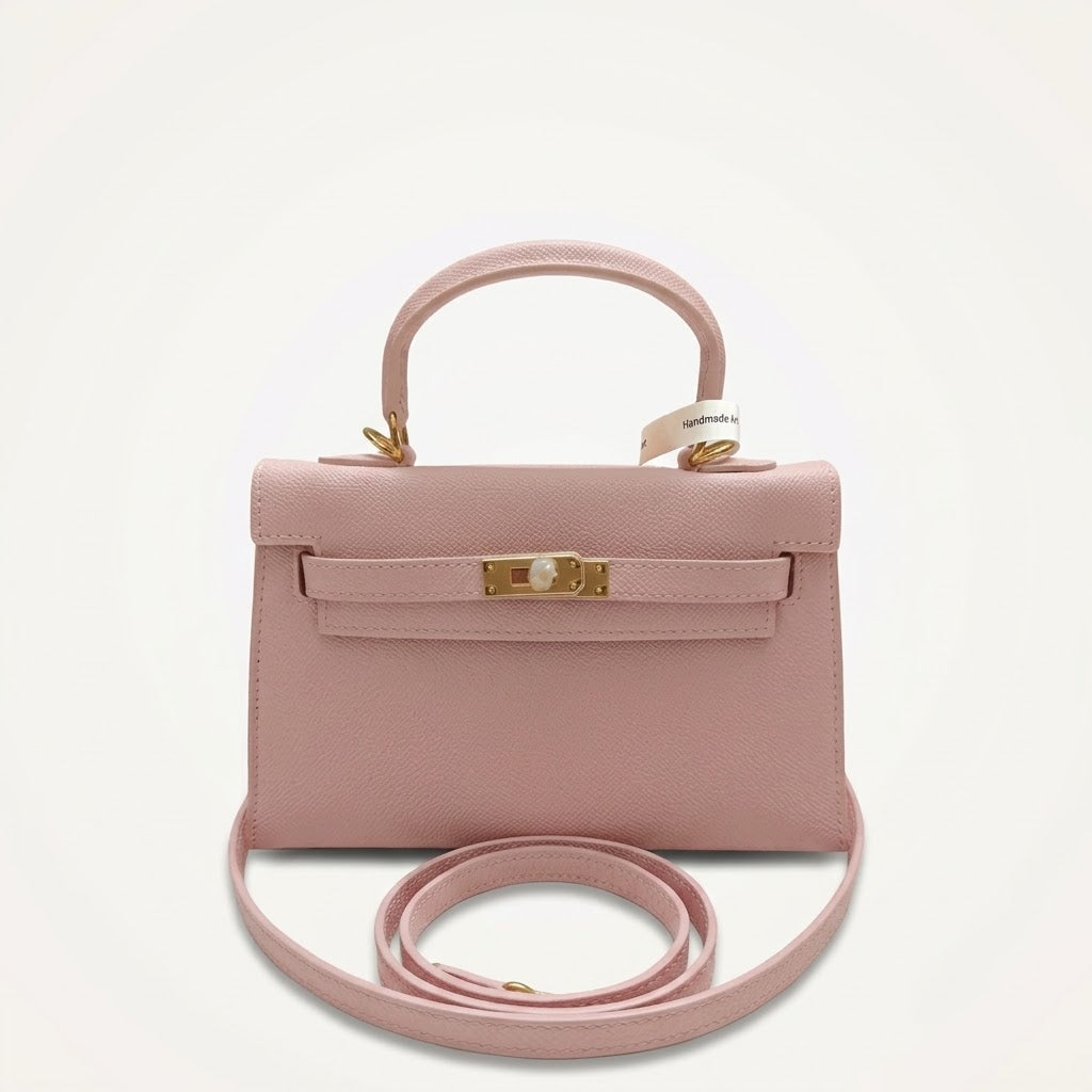Roselle Structured Top-Handle Bag